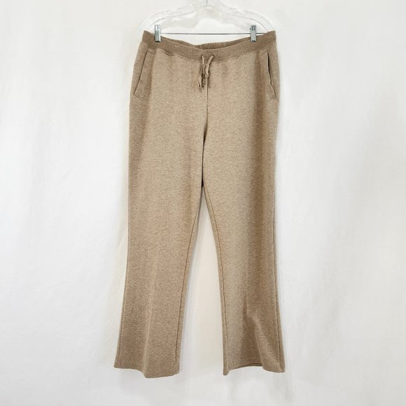 Lauren Ralph Lauren Pants - LAUREN Ralph Lauren Tan Sweatpants Plus Size 1X Bootcut Drawstring LIKE NEW!